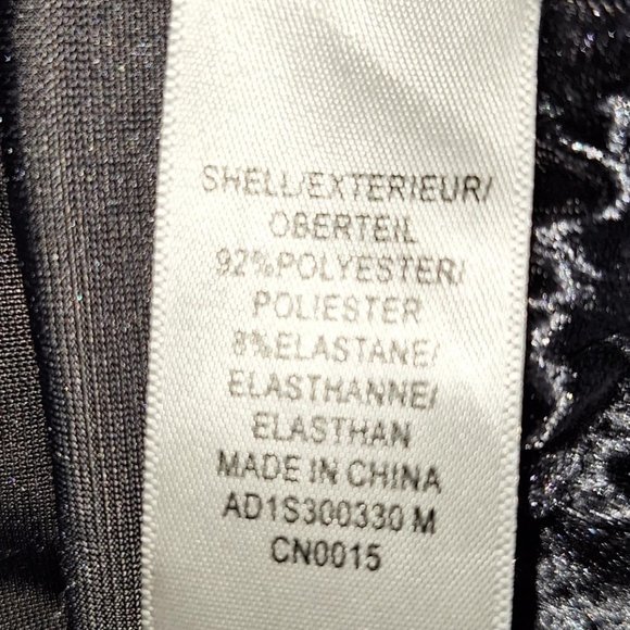 Adrianna Papell Grey Crushed Velour Top, 3/4 Sleeves, Size Medium - Picture 9 of 10